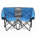 Sunnyfeel Folding Double Camping Chair, Oversized Loveseat Chair, Heavy Duty Portable/Foldable Lawn Chair With Storage For Outside/Outdoor/Travel/Picnic, Fold Up Camp Chairs For Adults 2 People