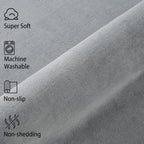 Softlife Washable Runner Rug For Bedroom Living Room Rug, 2X6 Grey Soft Fluffy Hallway Runner Rug, Non-Slip Indoor Carpet For Ki