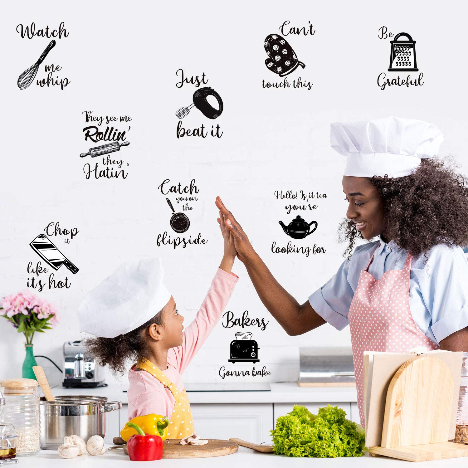 Kitchen Quotes Wall Stickers Kitchen Lettering Wall Decal Kitchenware With Sayings Wall Decoration For Kitchen Dining Baking Roo