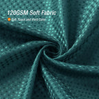 Gibelle Seaweed Green Shower Curtain, Waffle Weave Textured Fabric Shower Curtain For Bathroom - Soft Cloth & Hotel Spa Luxury,