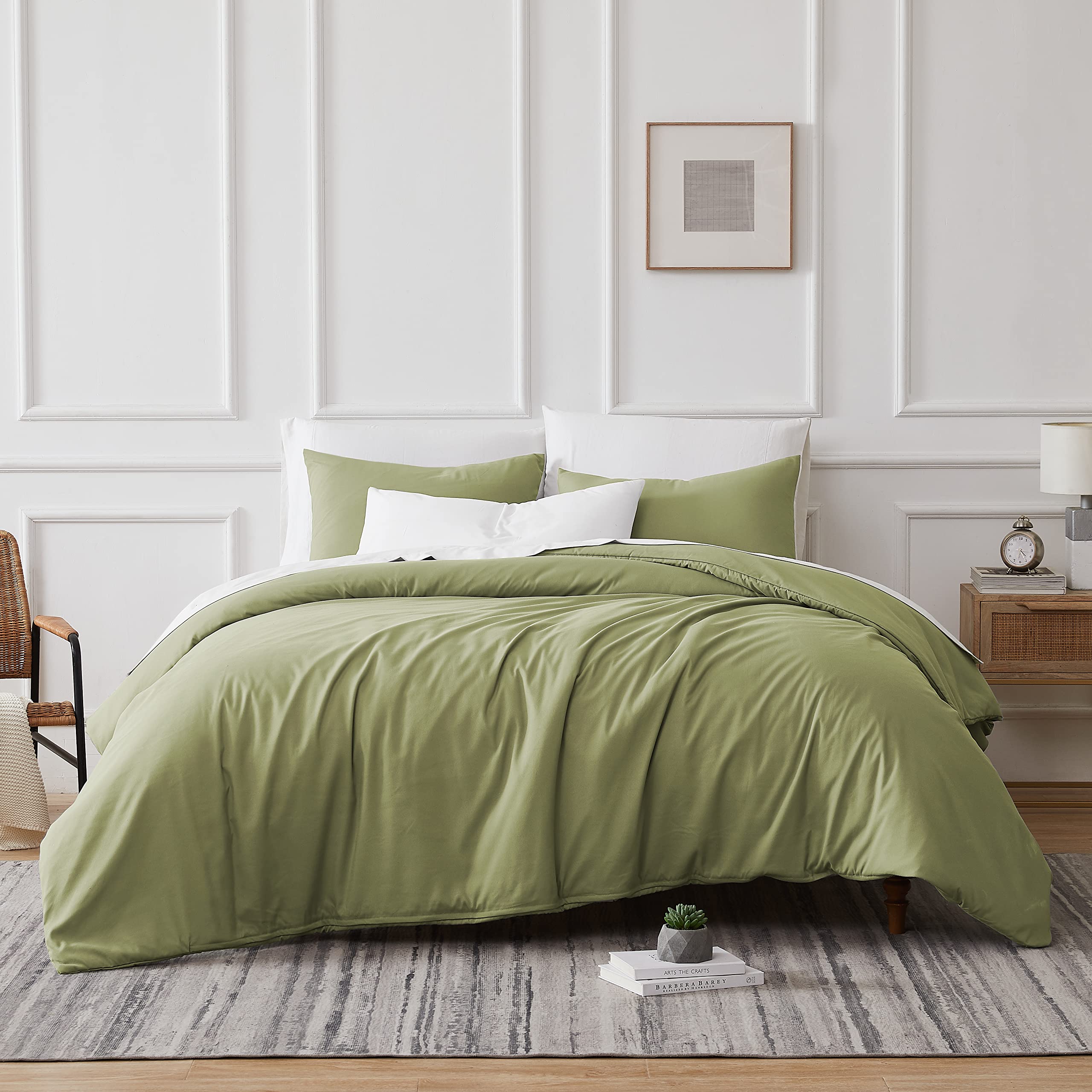 Vilano Springs Collection - Premium Quality, Soft, Wrinkle, Fade, & Stain Resistant, Easy Care, Oversized Duvet Cover Set, Twin/