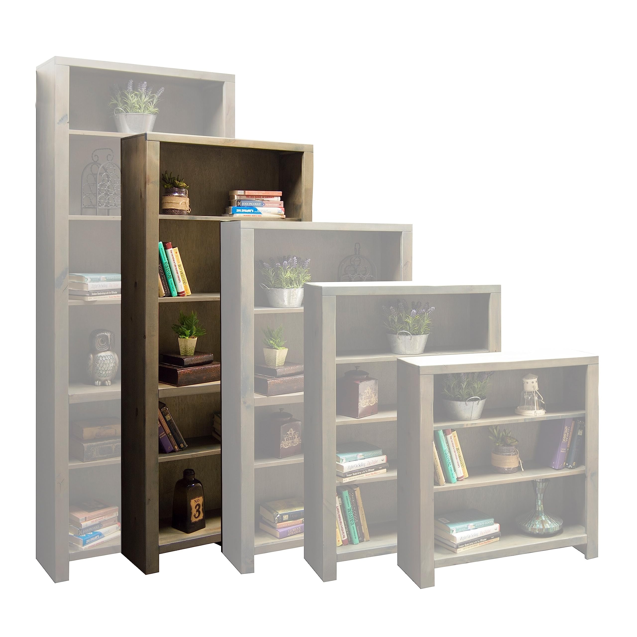 Legends Furniture Joshua Creek Bookcase 72&quot; Barnwood