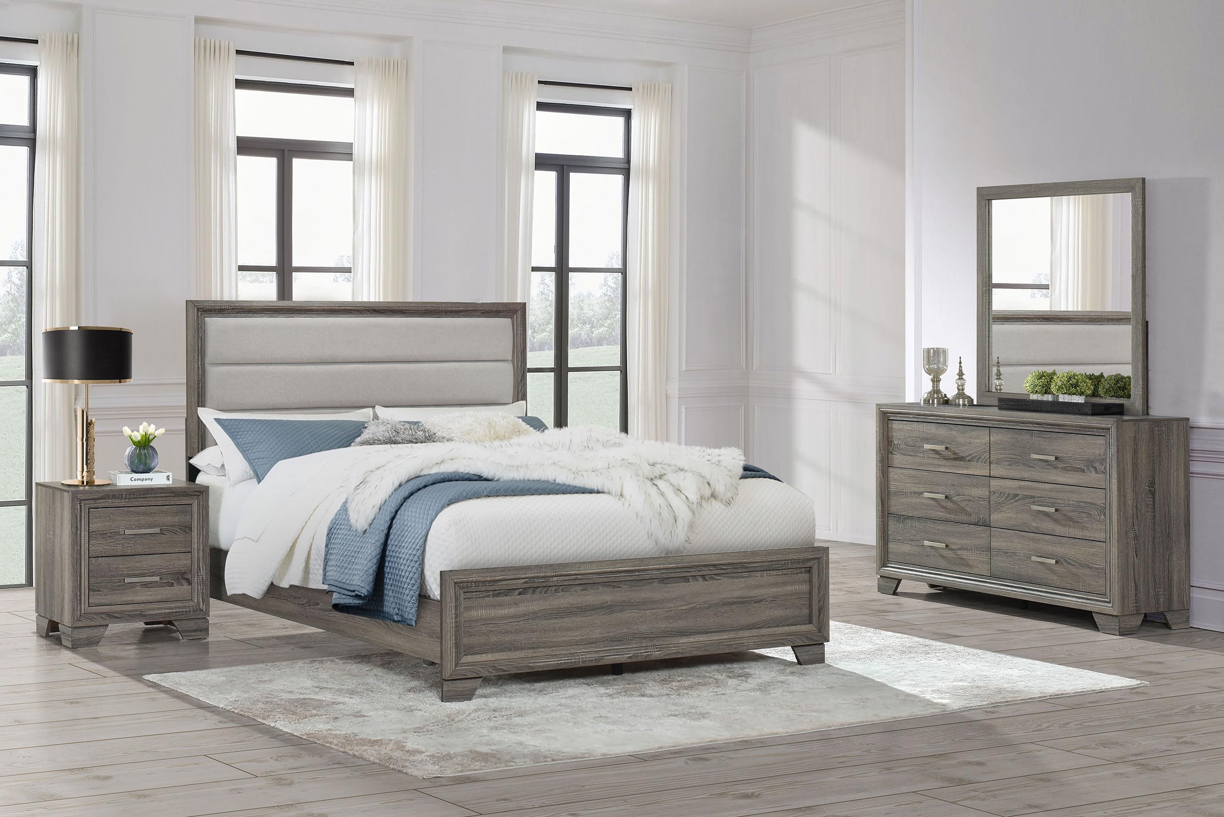 Coaster Home Furnishings Wright Transitional 4-Piece Bedroom Set - Thumbnail 2