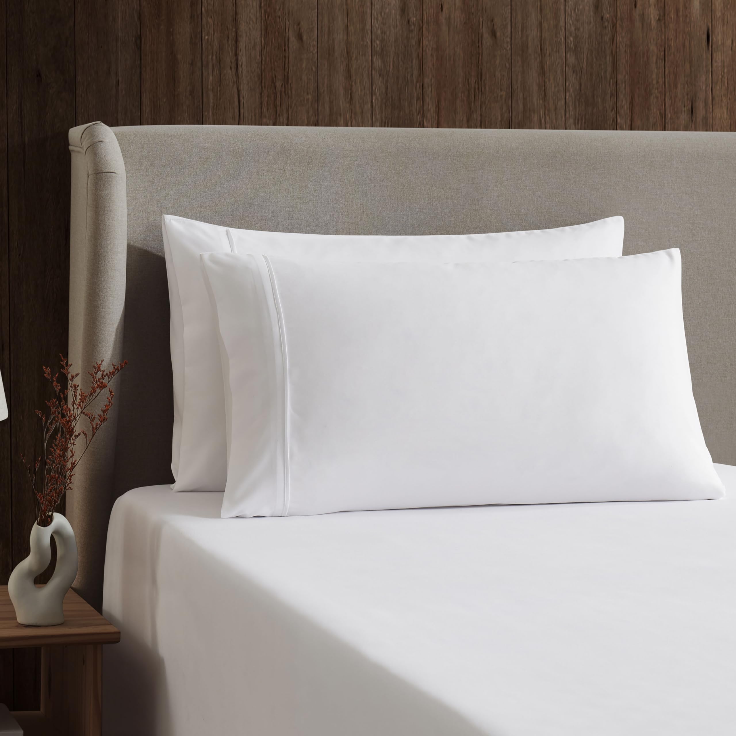 Nestl Twin Sheets Set - 3 Piece Twin Bed Sheets, Deep Pocket, Hotel Luxury, Extra Soft, Breathable And Cooling, White Sheets For Twin Size Mattresses