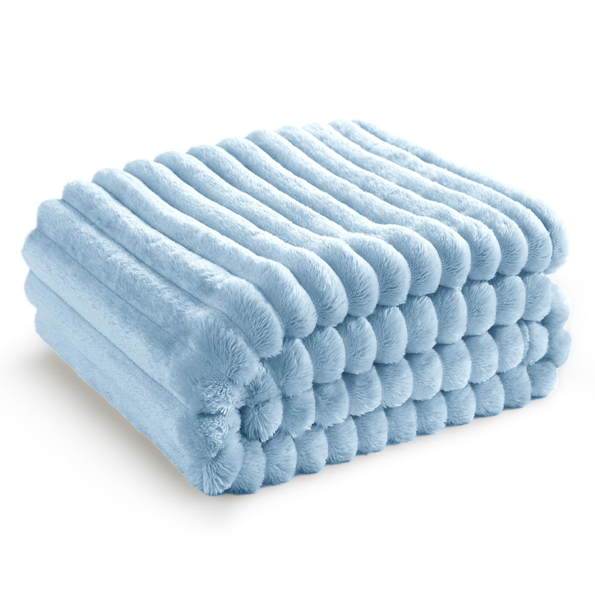 Bedsure Blue Fleece Blanket For Couch - Super Soft Cozy Blankets For Women, Cute Small Blanket For Girls, 50X60 Inches