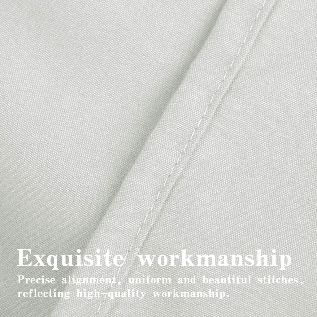 Ntbay 100% Brushed Microfiber Queen Pillow Shams Set Of 2, Super Soft And Cozy, Wrinkle, Fade, Stain Resistant 20X30 Inches Oxford Pillowcases, Light Grey