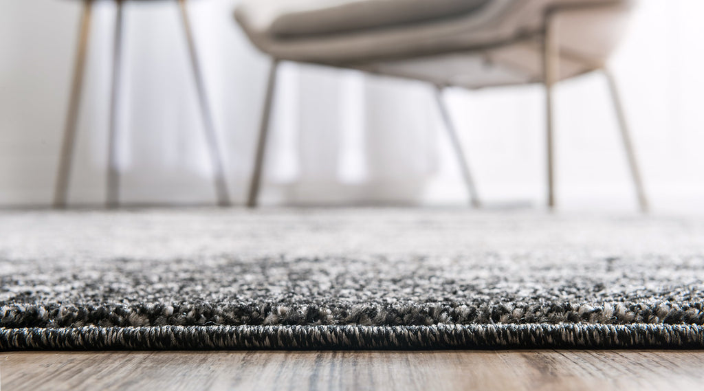 Unique Loom Del Mar Collection Area Rug - Lucille (7' 1'' X 10' Rectangle, Dark Gray/ Ivory)