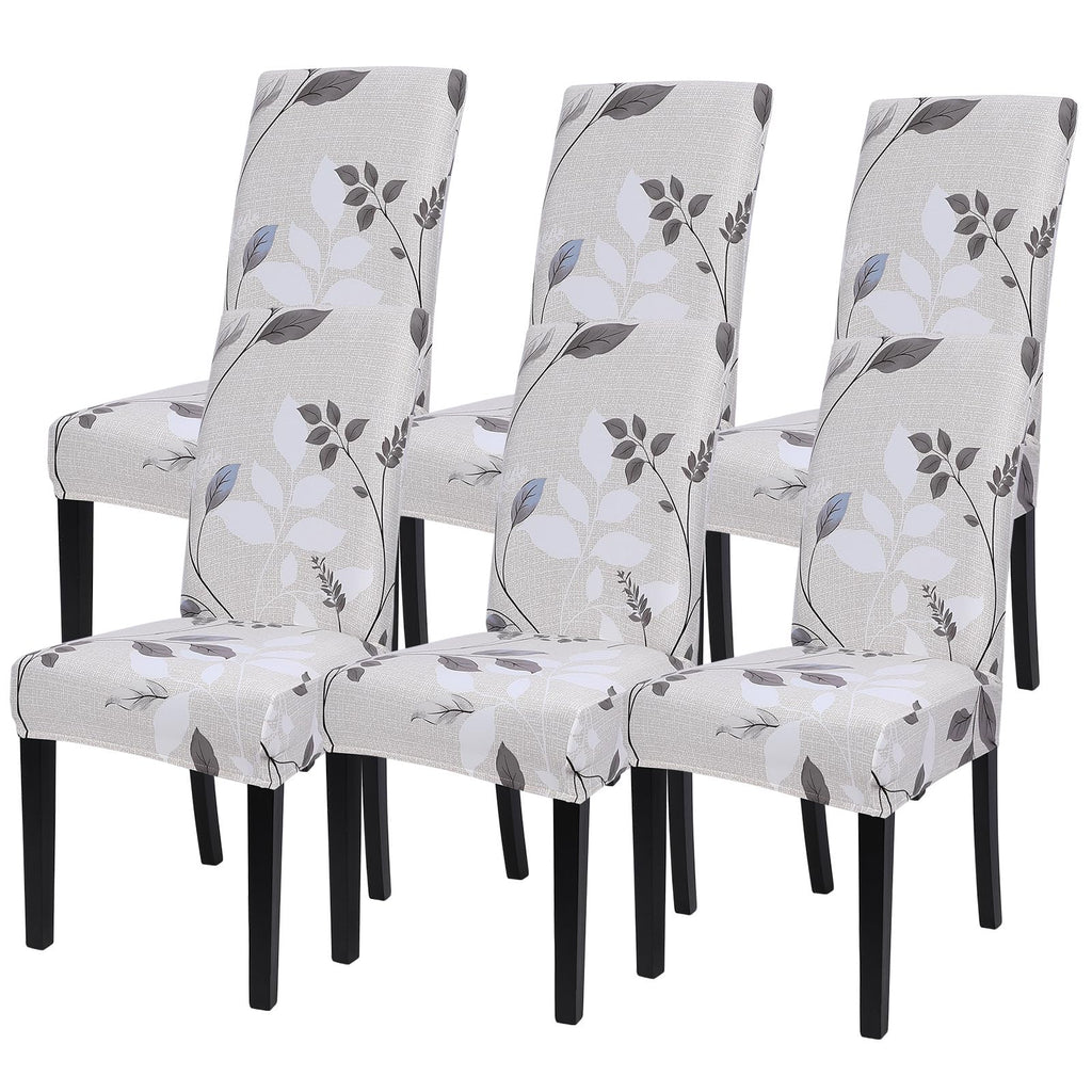 Searchi Printed Dining Room Chair Covers Set Of 6, Stretch Kitchen Chair Covers Washable Parsons Chair Slipcover Removable Dining Chair Protectors For Hotel,Ceremony(Floral Pattern3)