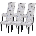 Searchi Printed Dining Room Chair Covers Set Of 6, Stretch Kitchen Chair Covers Washable Parsons Chair Slipcover Removable Dining Chair Protectors For Hotel,Ceremony(Floral Pattern3)