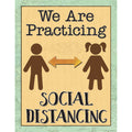Teacher Created Resources Travel The Map We are Practicing Social Distancing Chart, 17'' x 22''