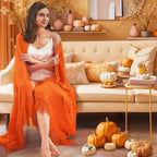 Inhand Fall Throw Blanket Burnt Orange Halloween Decor For Couch, Soft Living Room Home Decor Knitted Blanket, Outdoor Lightweig