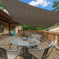 Infrange 11' X 17' Rectangle Sun Shade Sails Canopy Uv Block For Patio Deck Pergola Yard Lawn Outdoor Activities (Brown)