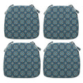 Magpie Fabrics Outdoor/Indoor 17'X16'X2' Chair Cushions With Ties Set Of 4, Waterproof All Weather U-Shape Seat Pads Decorati