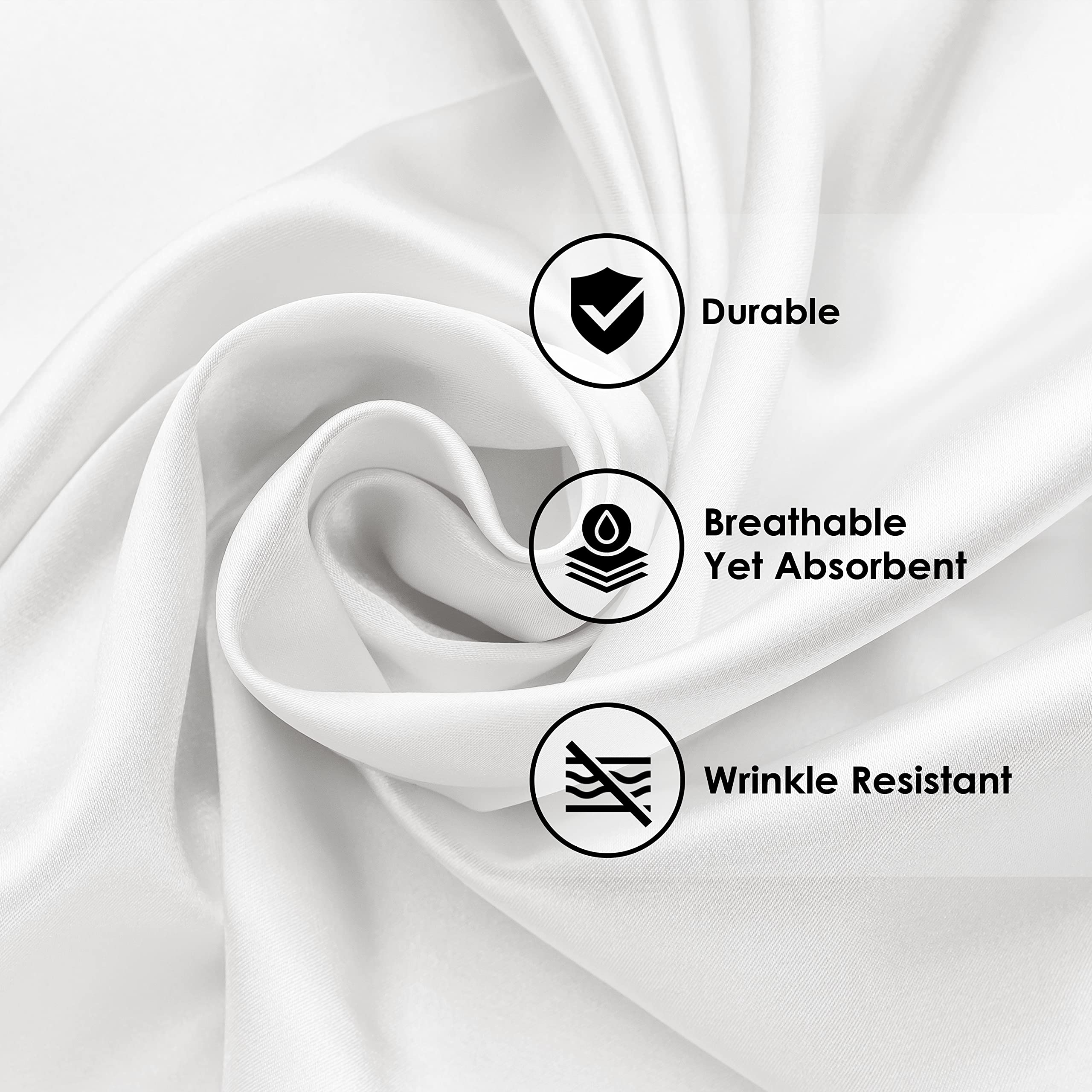 Superior Cotton Rich Bedsheet Set, Includes 1 Fully Elastic Deep Pocket Fitted Sheet, 1 Flat Sheet, 2 Pillowcases, Soft Bedding