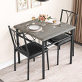 Idealhouse Dining Table Set For 2, Square Dinner Table Sets With 2 Upholstered Chairs, Small Kitchen Table And Chairs For 2, Cor