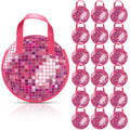 Aliceset 18 Pcs Disco Party Gift Bags Disco Ball Non Woven Goodie Bags Tote 70s 80s Supplies for Women Dancing Bachelorette Birt