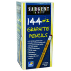 Sargent Art Sar227244 Graphite Pencils, #2Hb, Pack Of 144, Latex Free Eraser/#2 Hb Graphite Core