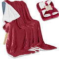 Genteele Sherpa Blanket - 50 X 60 Inch Fuzzy, Super Soft Throw Blankets For Couch, Bed & Sofa - Cozy, Plush Reversible Fleece Bl