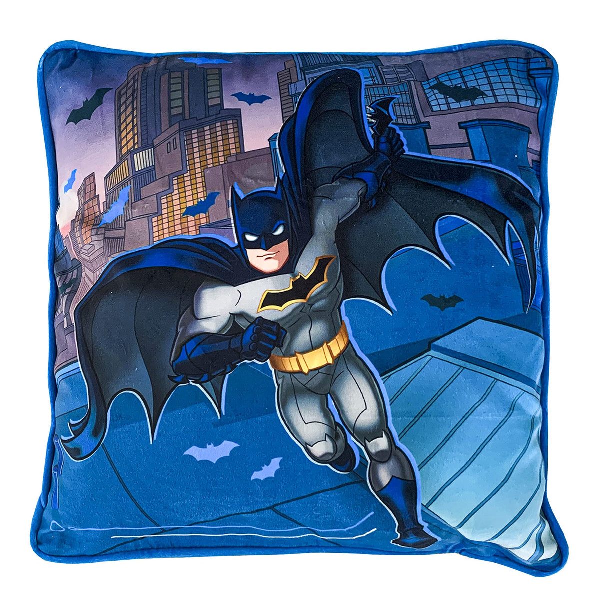 Franco Kids Bedding Soft Decorative Pillow Cover, 15 In X 15 In, Batman