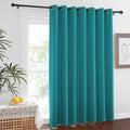 NICETOWN Blackout Sliding Glass Door Curtain - Grommet Thermal Insulated Patio Door Drape Extra Wide Room Darkening Voice Reduci