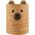 Best Choice Products Kids Large Bear Laundry Hamper, Handwoven Water Hyacinth Laundry Basket, Nursery & Kids Room Storage Baske