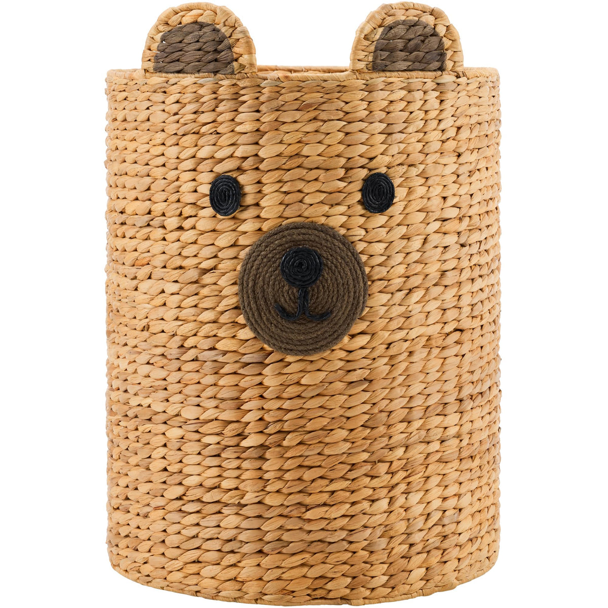 Best Choice Products Kids Large Bear Laundry Hamper, Handwoven Water Hyacinth Laundry Basket, Nursery & Kids Room Storage Baske