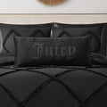Juicy Couture Silver Rhinestone Decorative Pillow - Premium Throw Pillow - Living Room And Bedroom D  Cor - Hannah 16' X 36',