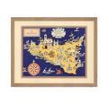 Poster Master Vintage Illustration Poster - Geography Print - Gift for Traveler, Friend - Pictorial of Sicilia, Sicily, Italy, H