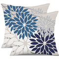 Dfxsz Outdoor Throw Pillow Covers 16X16 Inch Set Of 2 Spring Summer Geometric Elegant Decorative Throw Pillows Blue Outdoor Wate