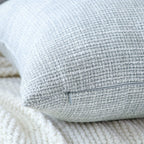 Otostar Linen Throw Pillow Covers Set Of 2 Decorative Square Pillowcases Cushion Covers 16X24 Inch For Home Decor Sofa Bedroom Car 40 X 60 Cm Blue Grey