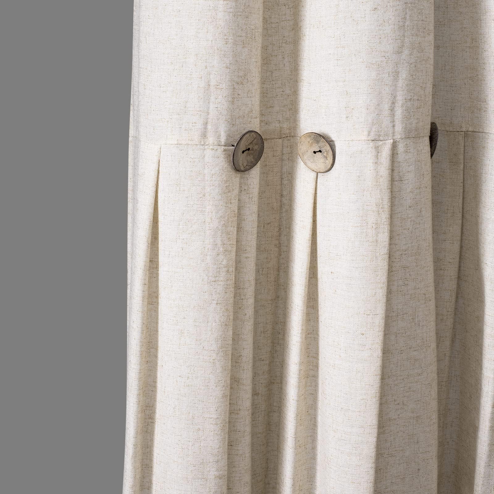 Awellife Extra Long Shower Curtain For Bathroom 84 Inch Shower Curtain Linen And Cotton Woven Fabric Country Rustic Style Shower Curtain Set Natural Farmhouse