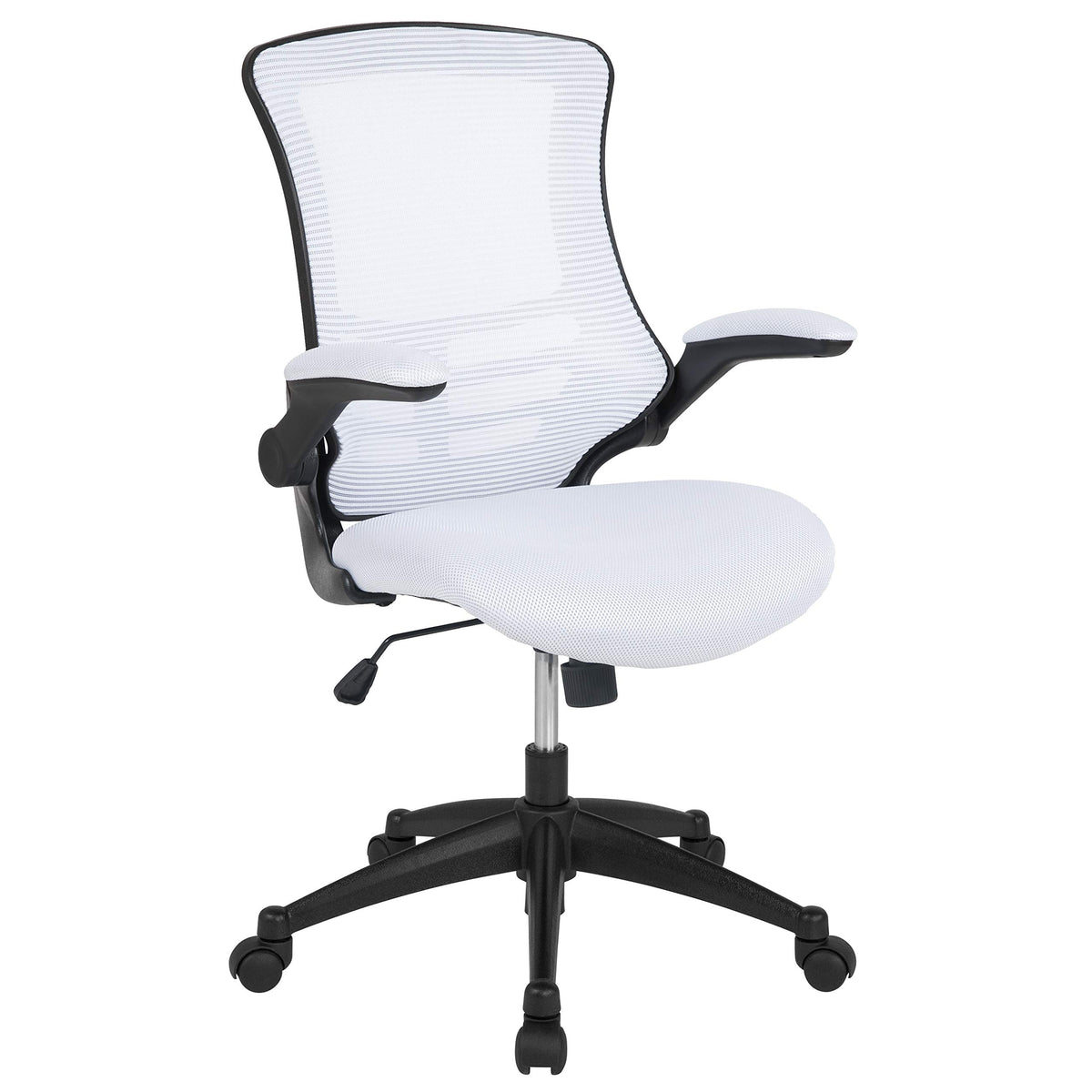 Flash Furniture Kelista Office Chair, Ergonomic, Mid-Back, Black Mesh with Swivel