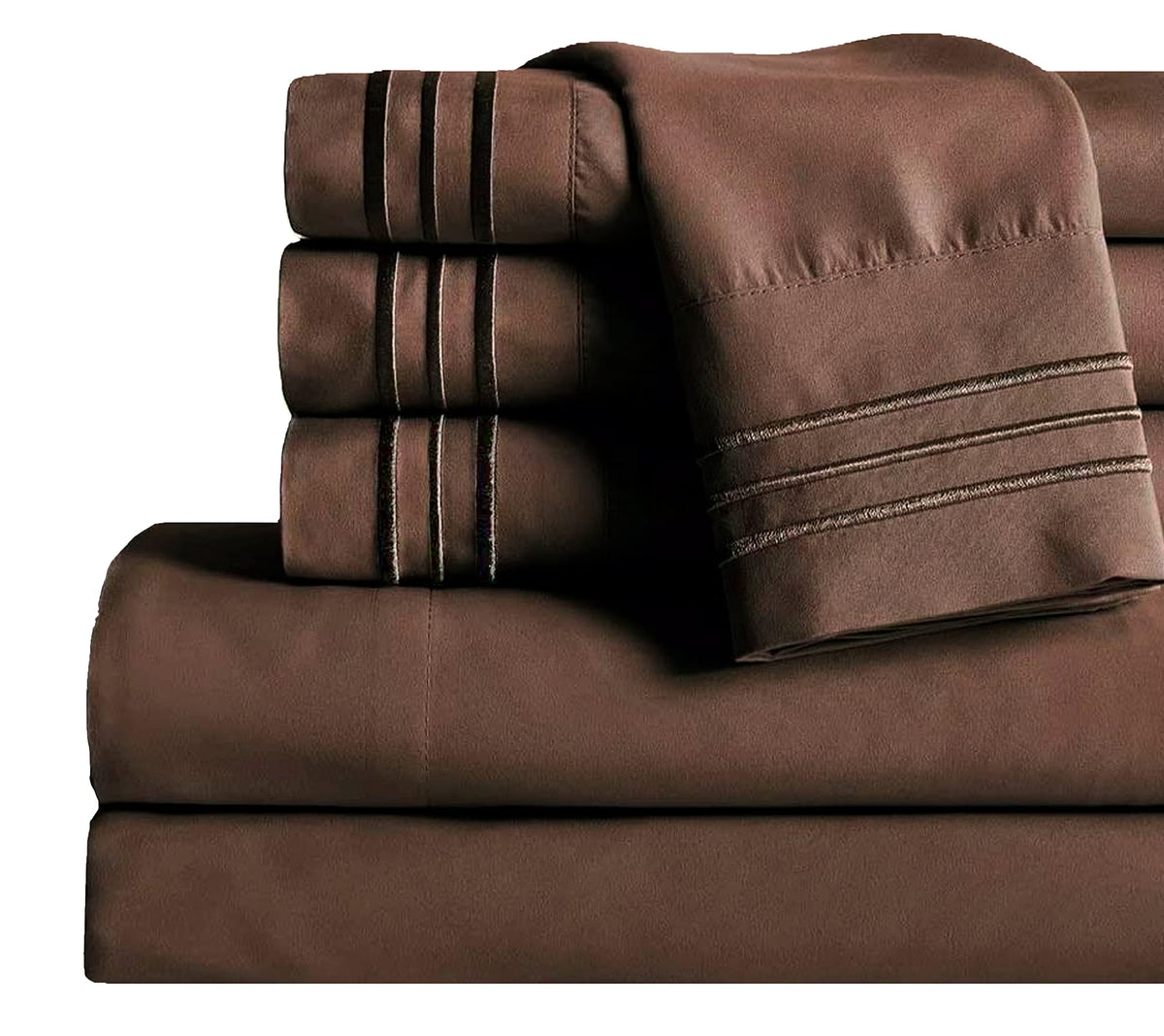 Mocassi Cali King Sheet Set - Luxury Hotel 1800 Premier Bedding Sheets & Pillowcases - Ultra Soft Breathable & Cooling Bed Sheet