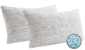 Clara Clark Memory Foam Pillow - King Size Set Of 2 Memory Foam Pillows, Rayon Derived From Bamboo Pillow, Cooling Pillow, Adjus