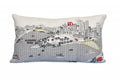 HomeRoots Cream 24' White Pittsburgh Daylight Skyline Lumbar Decorative Pillow