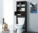 Spirich Over The Toilet Cabinet For Bathroom Storage, Over Toilet Storage Shelf, Bathroom Space-Saving Organizer, Espresso