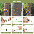 Portable Travel Clothesline Cord, Caudblor Adjustable 33Ft Camping Clothes Line, Laundry Drying Rope For Hotel Trip, Cruise, Out