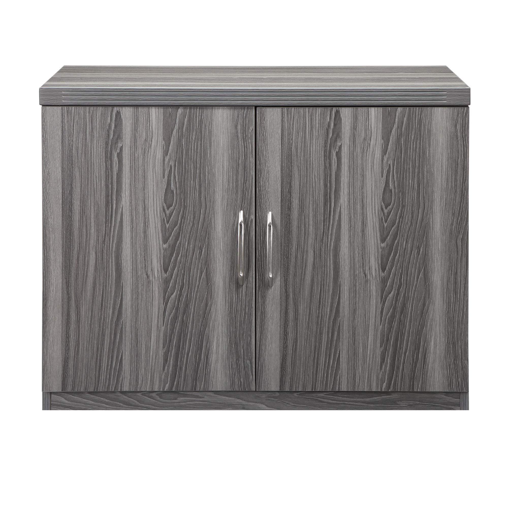 Mayline Aberdeen 36&quot;W Storage Cabinet With 2 Doors, Gray Steel Tf