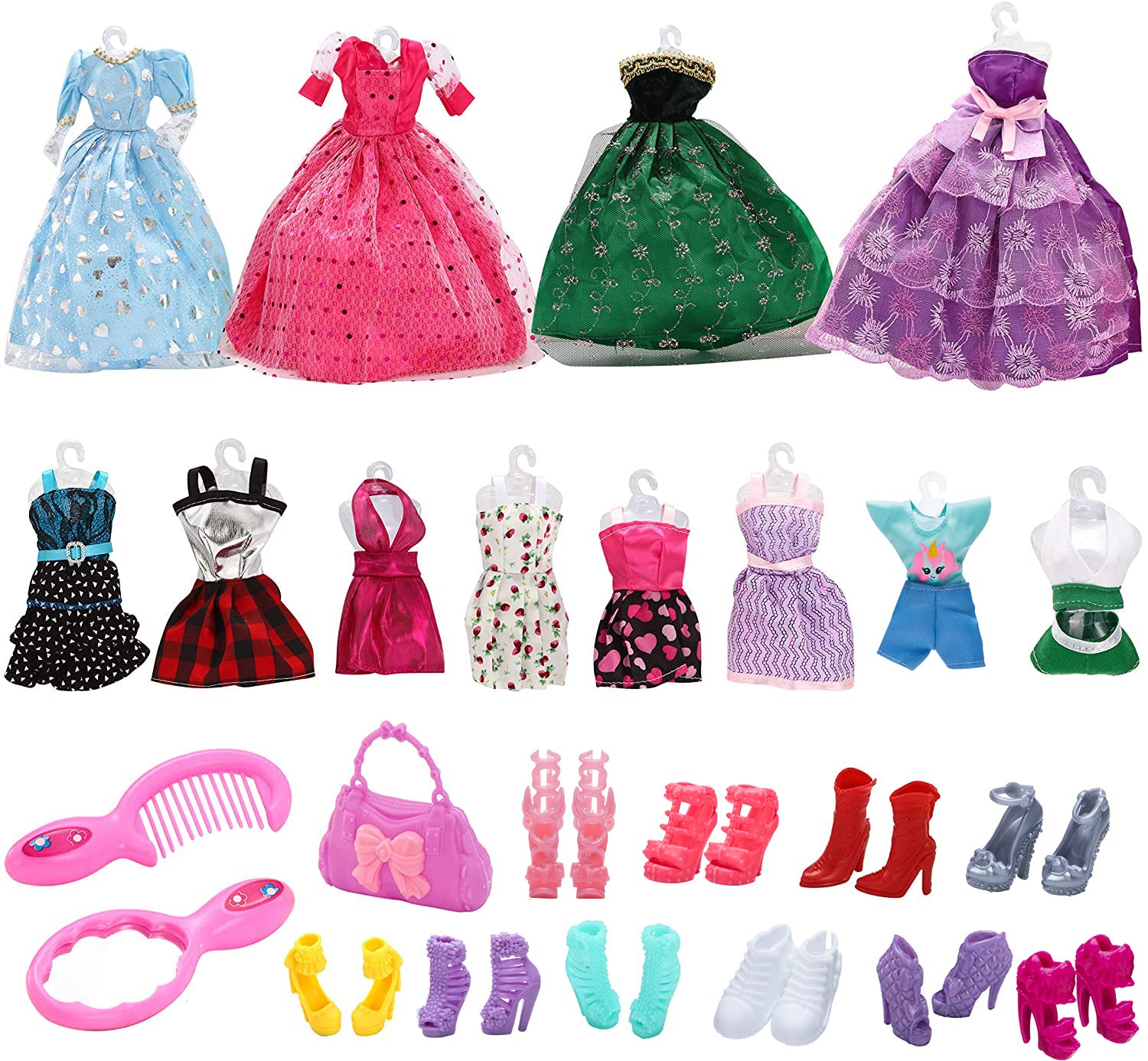 Joyin 2023 Girls Advent Calendar With Doll Accessories Toys Girls Christmas 24 Days Countdown Calendar Toys With Doll Dress Up C