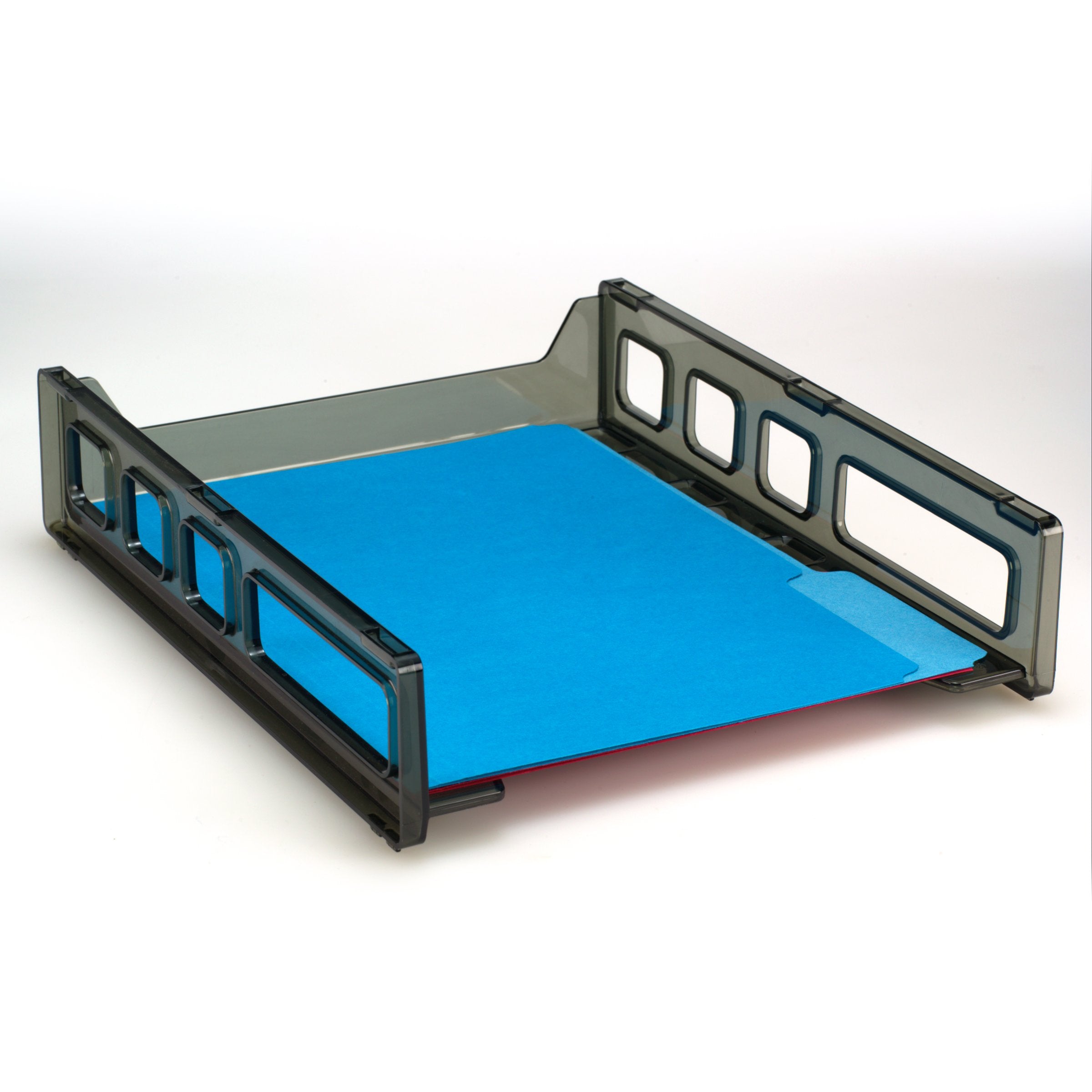 Officemate International Corp. 21031 Letter Tray, Front Load, 10-1/2-Inch X12-1/2-Inch X2-7/8-Inch , Smoke