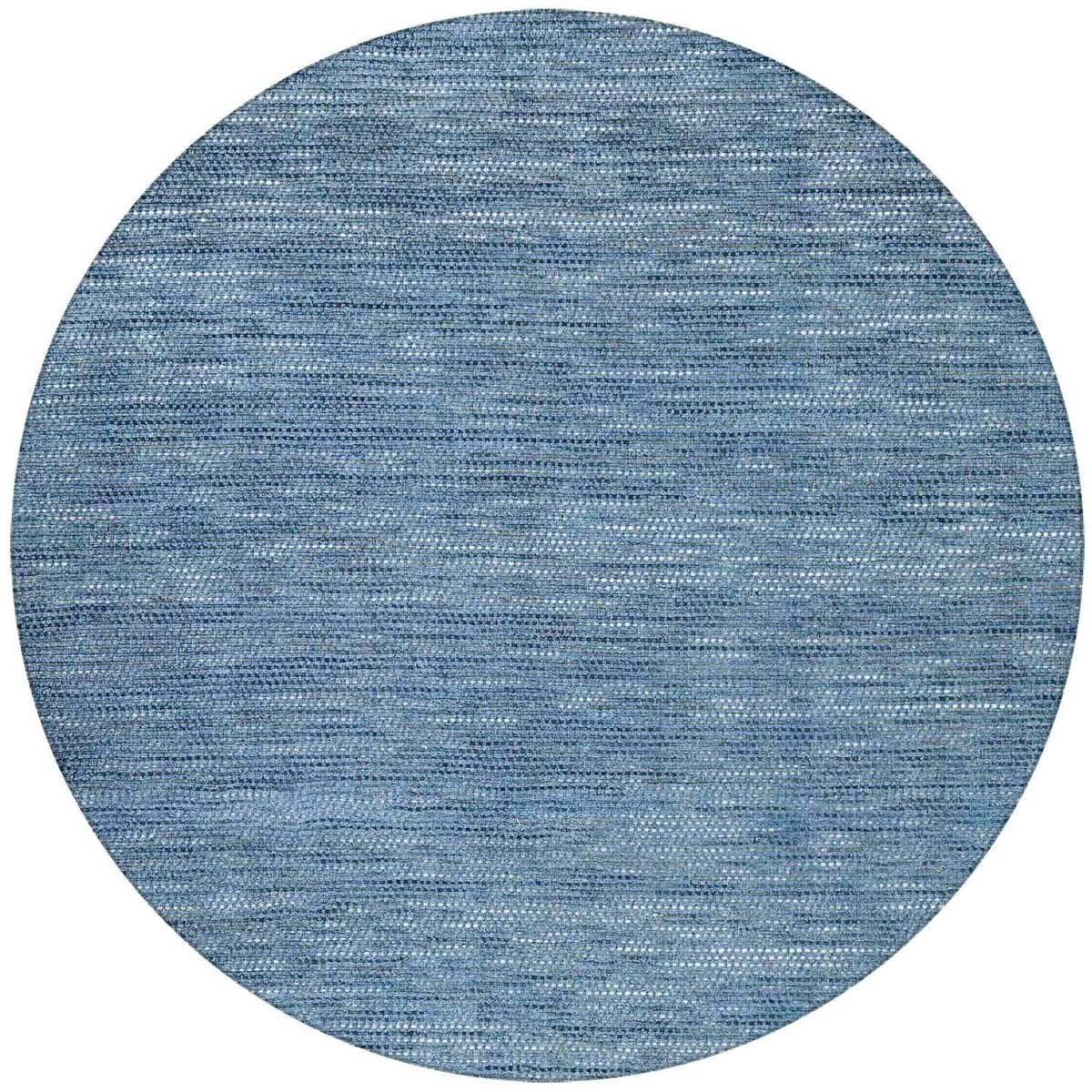 Zion Zn1 Blue Casual Rug Round 8' X 8'