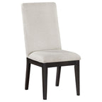Coaster Home Furnishings Hathaway Upholstered Dining Side Chair Cream (Set of 2)