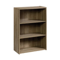 Sauder Beginnings 3-Shelf Bookcase, Bookshelf with Adjustable Storage Shelves, in Summer Oak