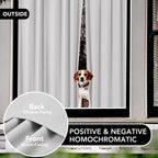 Deconovo Blackout Curtains For Bedroom–Thermal Insulated, Noise-Reducing, Energy-Efficient Drapes For Privacy & Soundproofing–Ideal For Parents, Seniors–42W X 45L Inch, Greyish White, 2 Panels