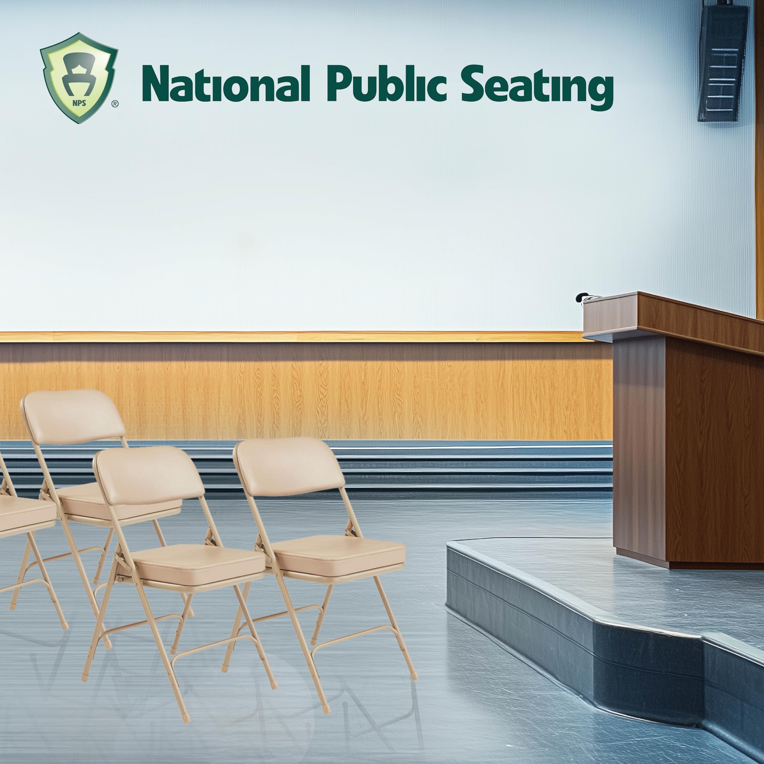 Folding Chair [Set of 2] Color: Brown