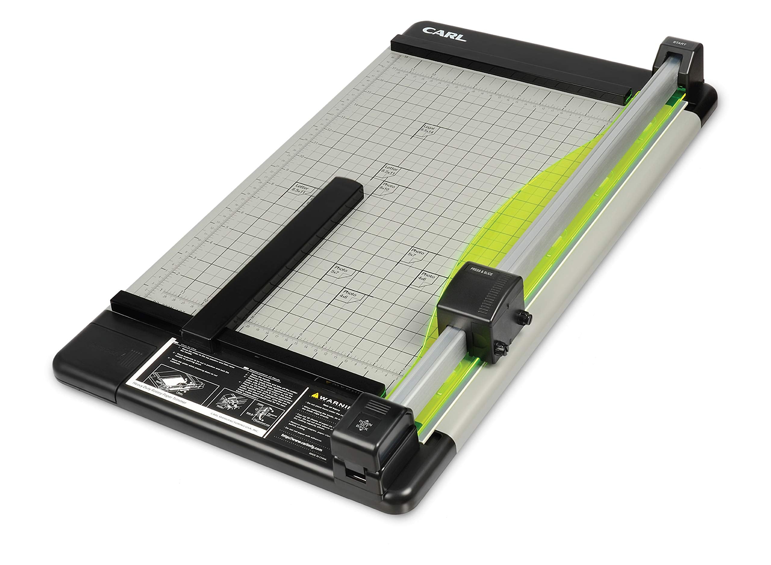 Carl Manufacturing 12238 Hvy-Duty Paper Trimmer 18-Inch 36 Sht Cap. 14-Inch X18-1/4-Inch X3/4-Inch Gy