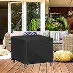 Jungda Patio Square Coffee Table Cover 20 Inch,Waterproof Outdoor Side Table Ottoman Furniture Covers - 20 X 20 X 18 Inch