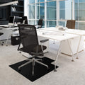 Floortex® Advantagemat® Black Vinyl Lipped Chair Mat for Carpets - 36" x 48"