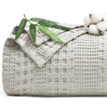 Phf Cooling Waffle Blanket Queen Size, Lightweight 60% Rayon Derived From Bamboo & 40% Cotton Breathable Blanket For Hot Sleepers, Soft And Luxury For Bed Couch And Sofa, 90'X90', Grey
