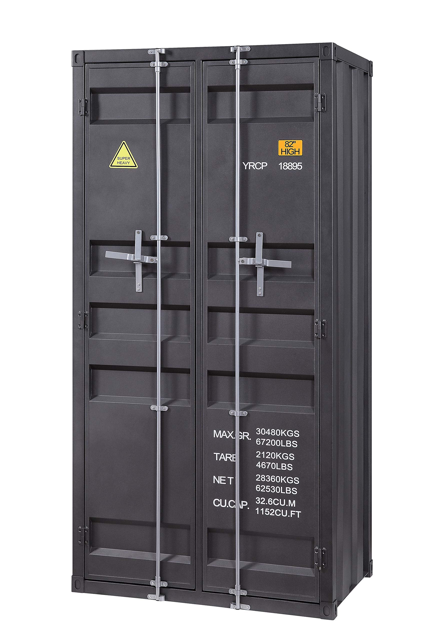 Acme Cargo Wardrobe (Double Door) in Gunmetal